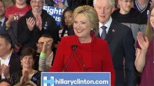 Hillary Clinton's victory speech in Iowa