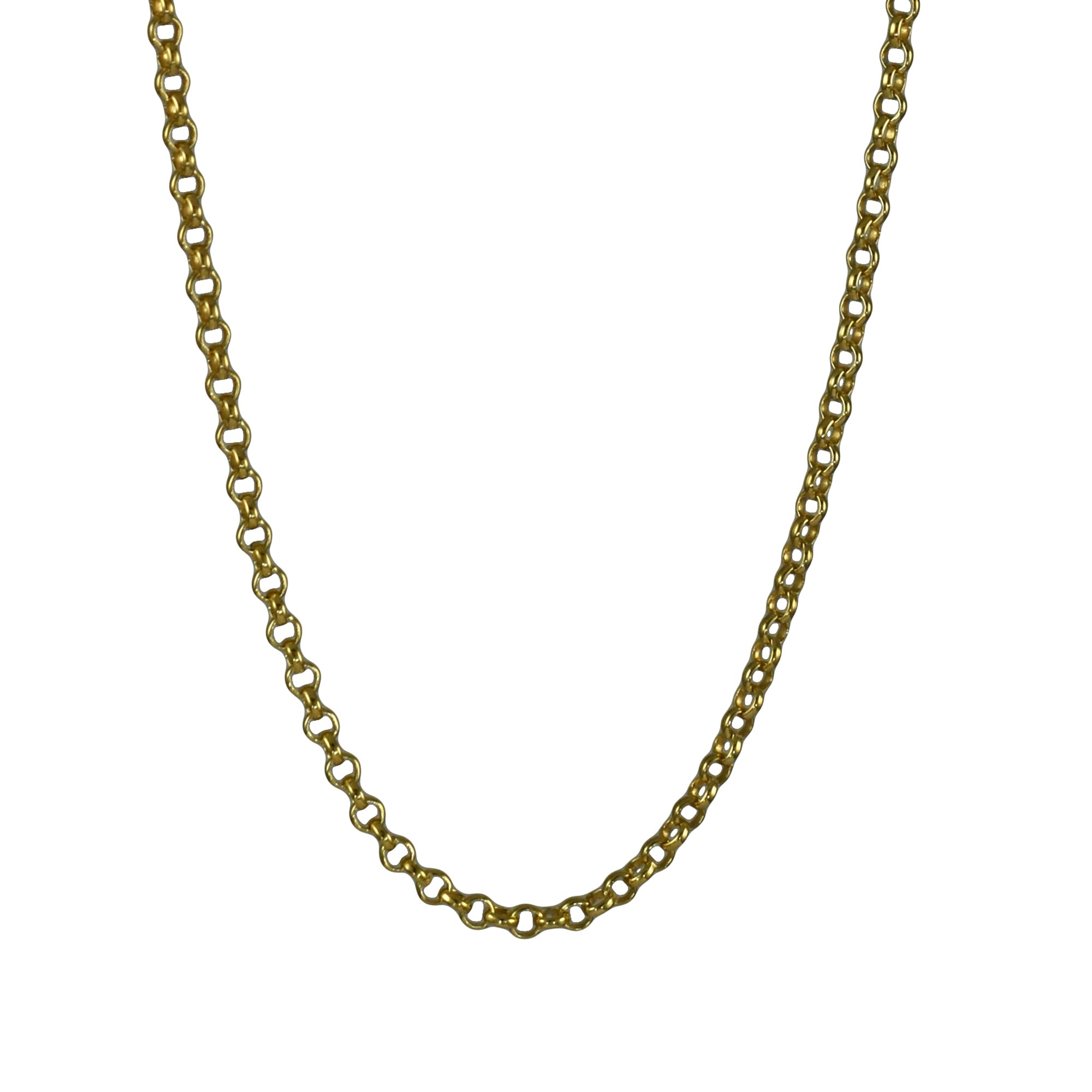 Classic Rolo Gold Chain Necklace