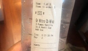 Philadelphia: Muslim named Aziz considering legal action after his name is written “ISIS” at Starbucks