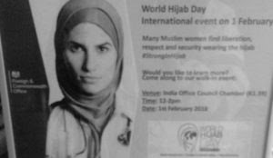 As Iranian women cast off hijab as symbol of oppression, UK Foreign Office celebrates World Hijab Day