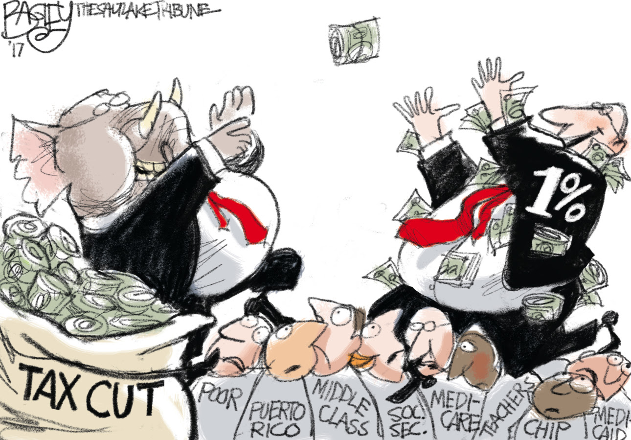 Republicans give tax cuts to the rich at the expense of working Americans.