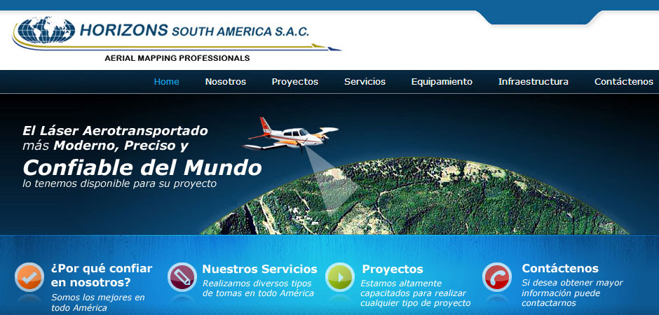 Página web de Horizons South America. 