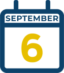 September 6 Calendar Icon