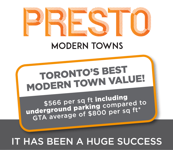 Toronto's Best Modern Town Value