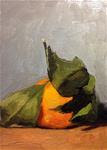 Satsuma on Blue Sketch - Posted on Wednesday, January 21, 2015 by Chris Beaven