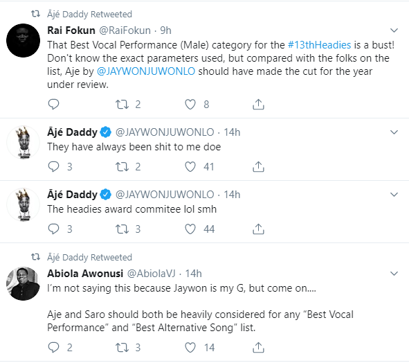 The Headies award committee have always been shit to me - Jaywon rants