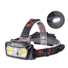 XANES® 1300LM T6 2xCOB 4 Modes LED Headlamp 18650