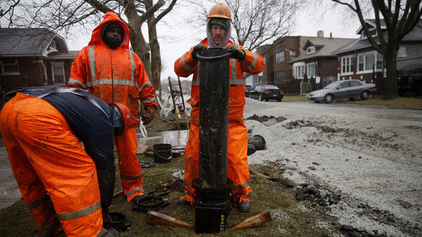 New water mains in Chicago