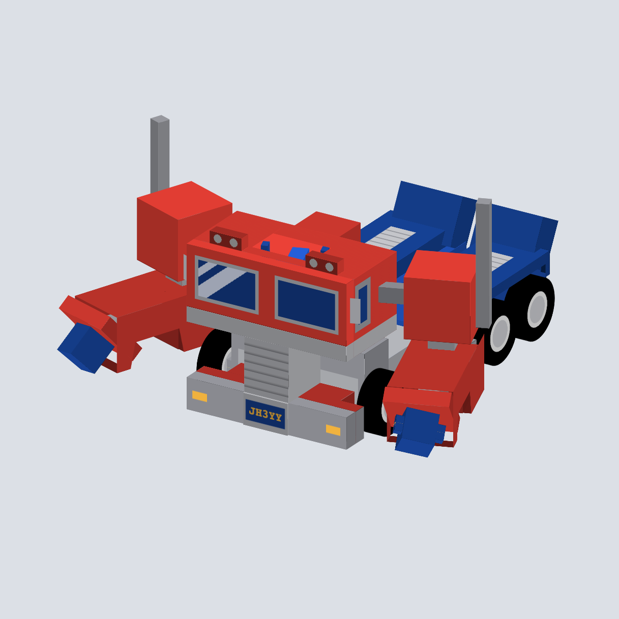 Optimus Prime with CSS Transform