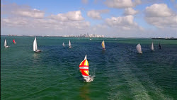 J/30 sailing Key Biscayne round island race