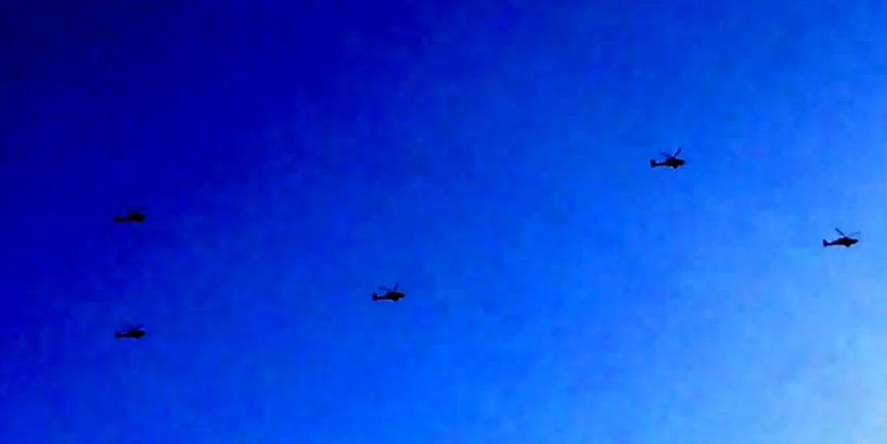 Jade Helm In Washington State? All White 'Attack' Chopper Convoy Seen In Sky Whch