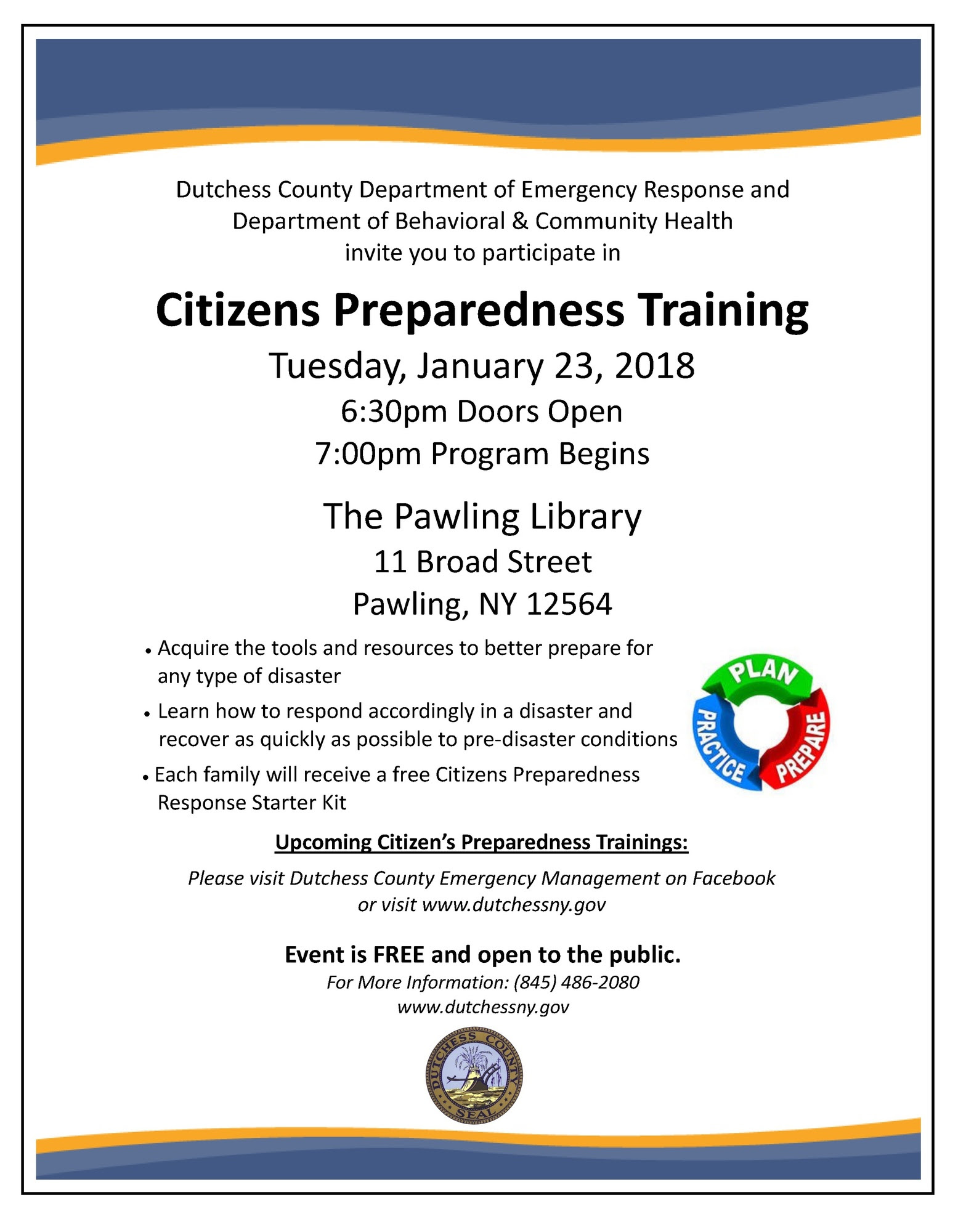Citizens Preparedness - Pawling Library