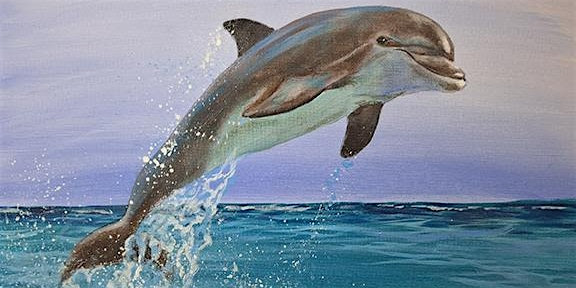 Dolphin Dance  Acrylic Painting with Marco Aguilar