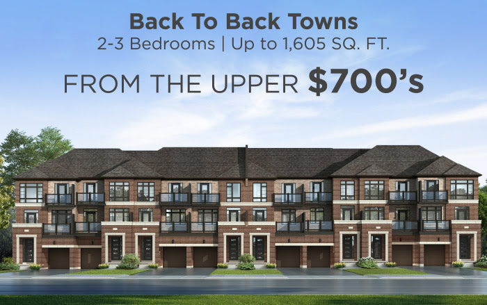 Back To Back Towns 2-3 Bedrooms | Up to 1,605 SQ. FT. From The Upper