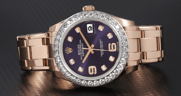Rolex Pearlmaster 39 18k Rose Gold Diamond Mens Watch 86285