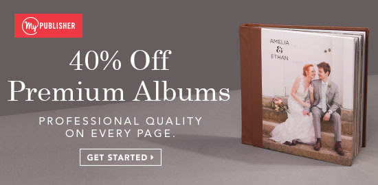 Personalized Wedding Albums now 40% off
