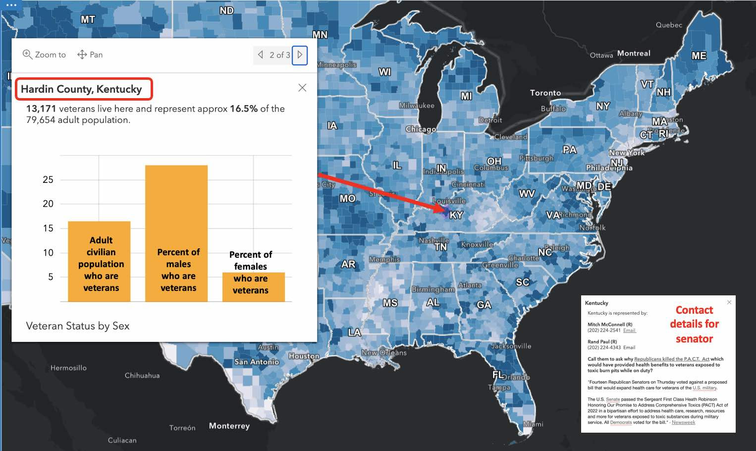 Maps make it easy to see the consequences of political decisions.