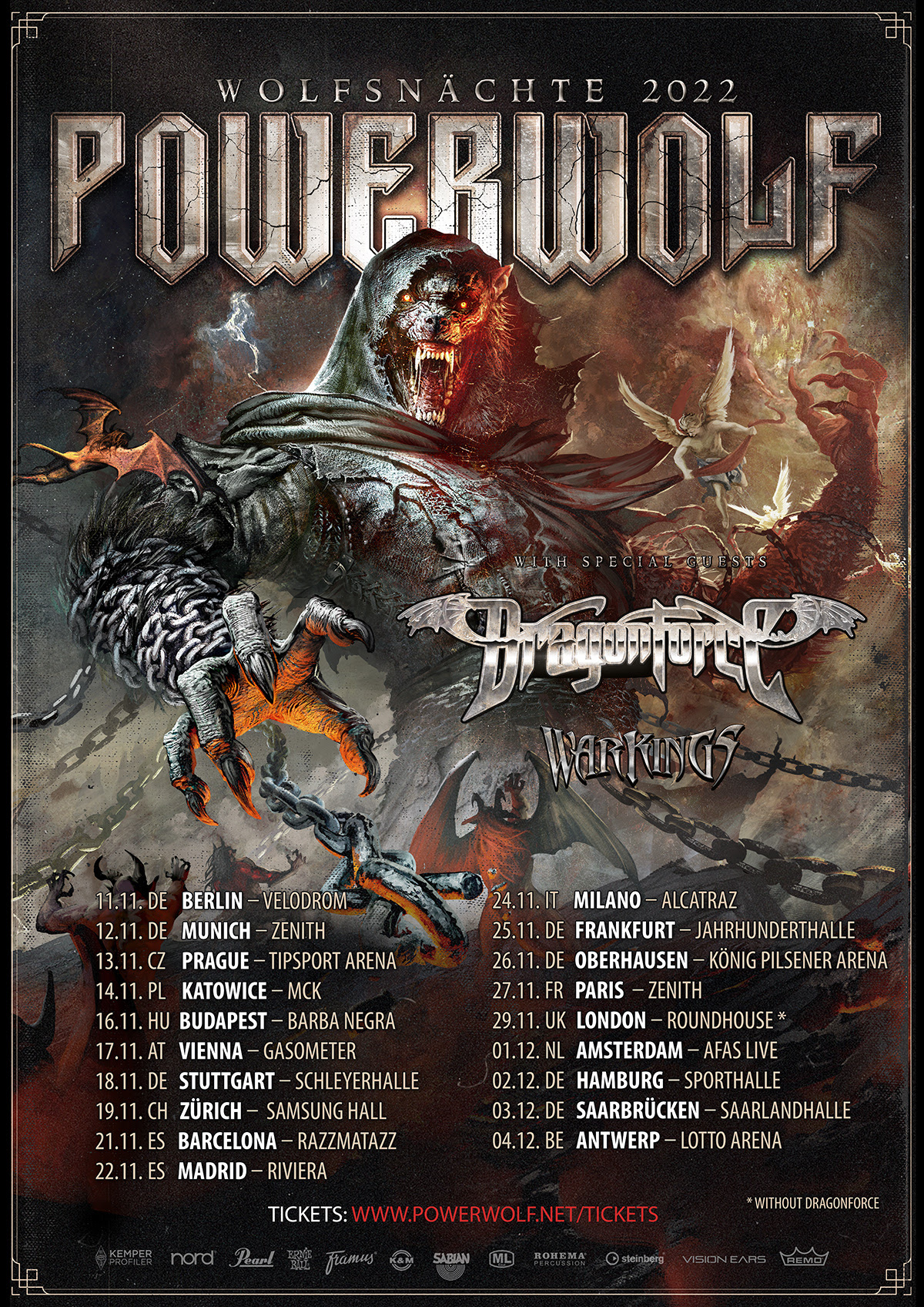 dragonforce tour 2022