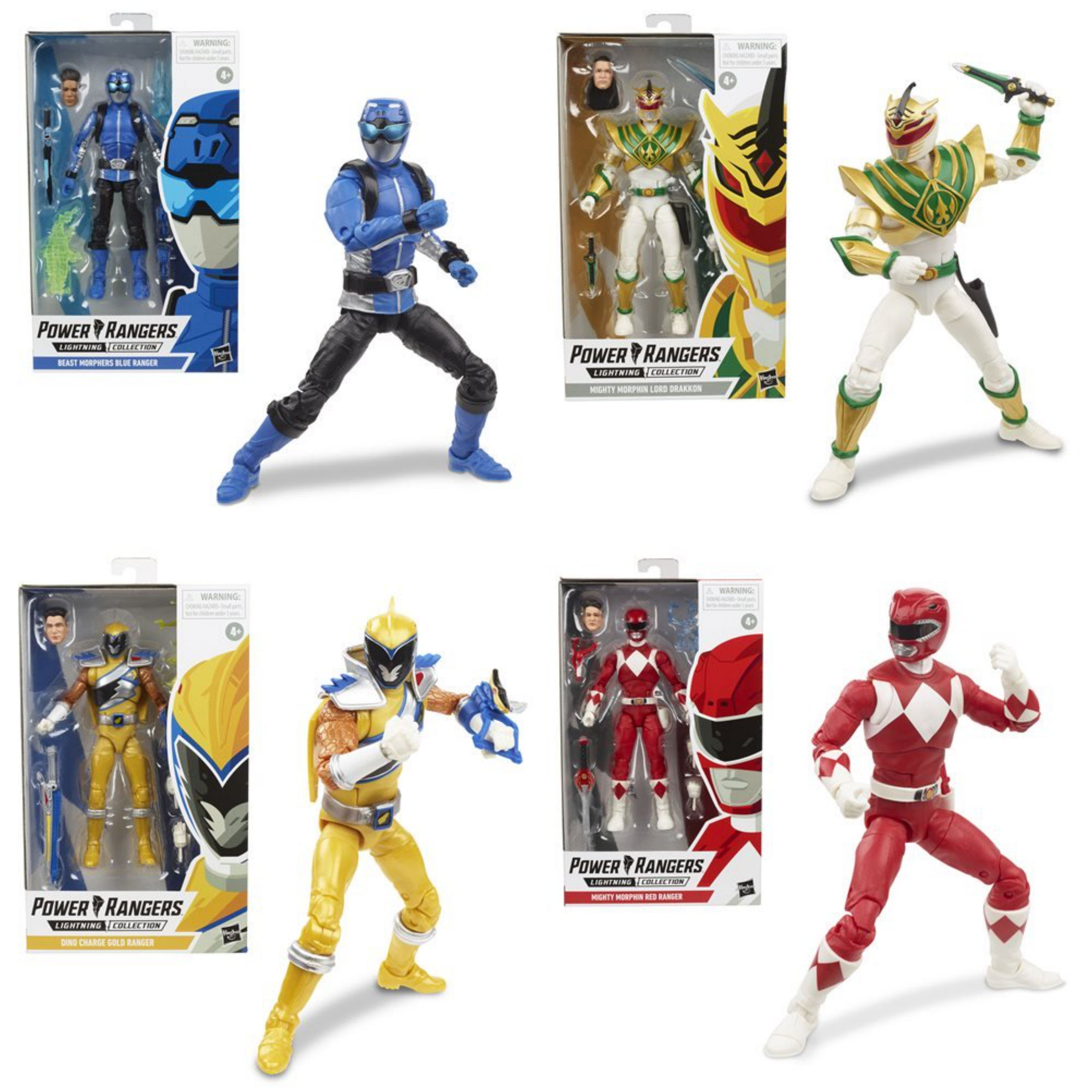 Image of Power Rangers Lightning Collection Wave 3 - Complete Set of 4