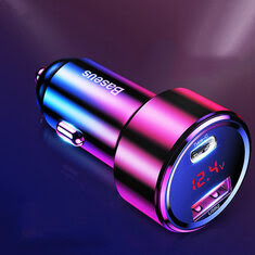 Baseus 45W Quick Charge 4.0 3.0 Dual USB Car Charger