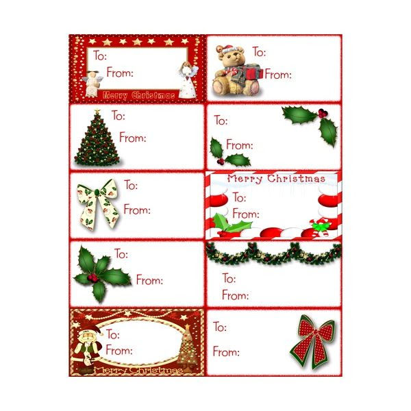 christmas gift tags Clip Art Library