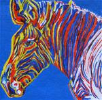 Warhol's Zebra - a variation - Posted on Monday, February 23, 2015 by Nan Johnson