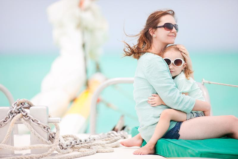 A sailing vacation is fun for the whole family.