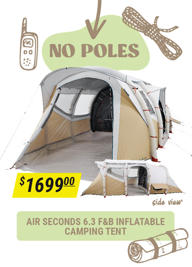 Air Seconds 6.3 F&B Inflatable Camping Tent