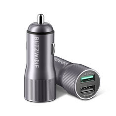 BlitzWolf® BW-SD2 30W 2.4A Dual USB Ports Car Charger