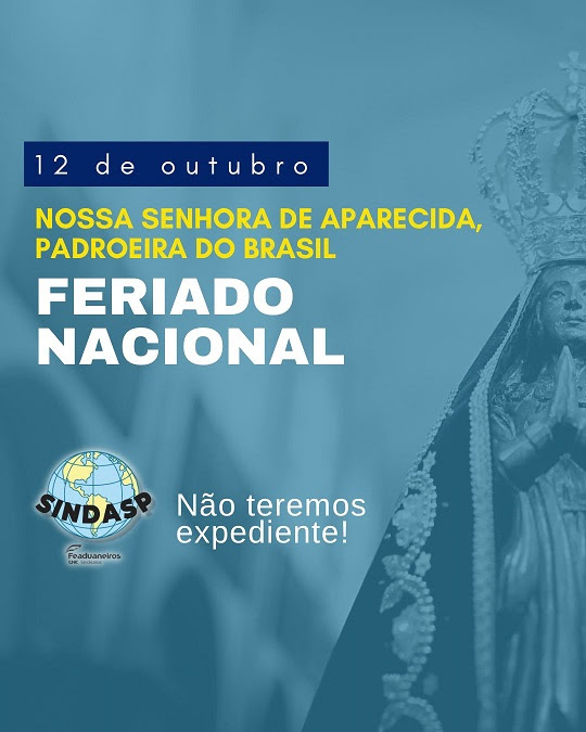 FERIADO NACIONAL - 12 de outubro