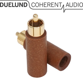 Duelund Gold & Rhodium Paper RCA Plugs