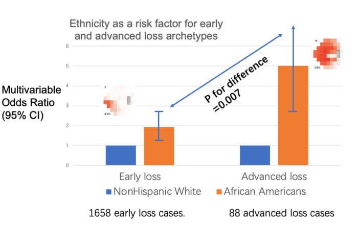 Ethnicity as a risk factor for early and advanced vision loss archetypes