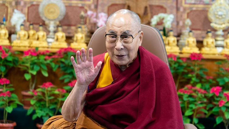 Sua Santità il Dalai Lama saluta i tibetani nel Capodanno tibetano, Losar 2149