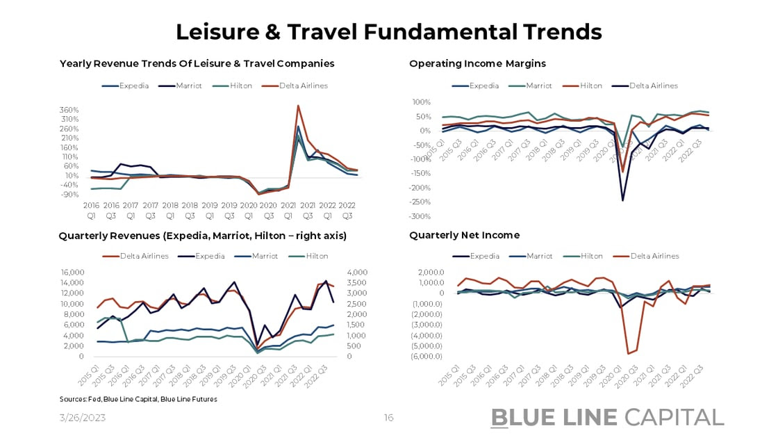 Leisure and Travel Companies Fundamentals