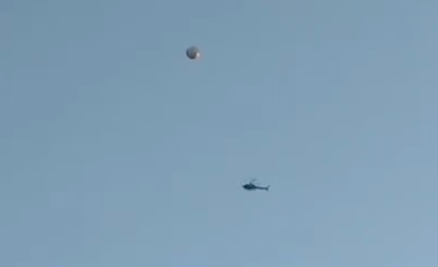  Amazing Video Shows Giant Spherical UFO Being Circled by Helicopter Over California 