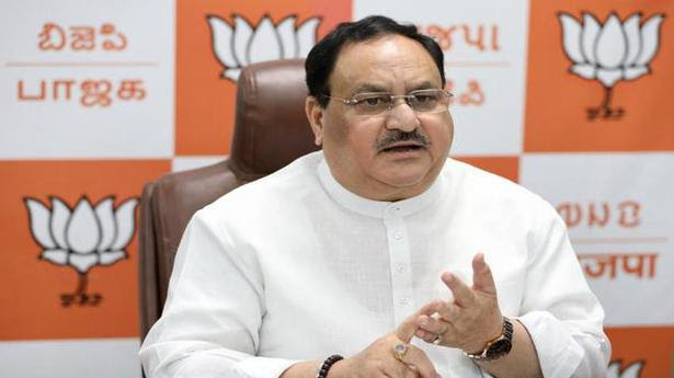  BJP National President J.P. Nadda. File 