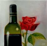 Red Wine and Rose - Posted on Wednesday, January 21, 2015 by ~ces~ Christine E. S. Code