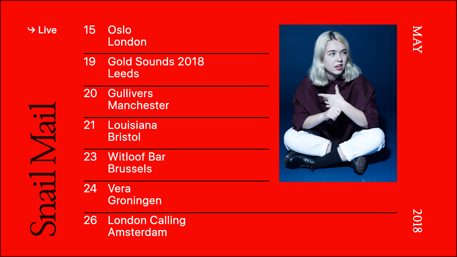 snail mail tour uk