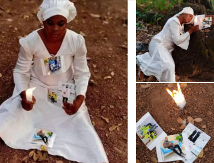 Nigerian lady goes on