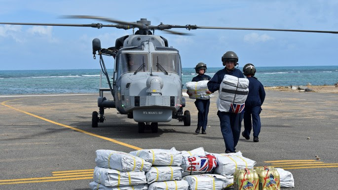 RFA Mounts Bay was helped out in the British Virgin Islands after Hurricane Irma. This year its regular civilian crew will be joined by 87 specialists