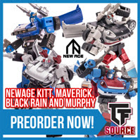 Transformers News: TFSource News - MP-43, Newage, MT Striker Manus, ZT Kronos Combiner Figures, Iron Factory and More!