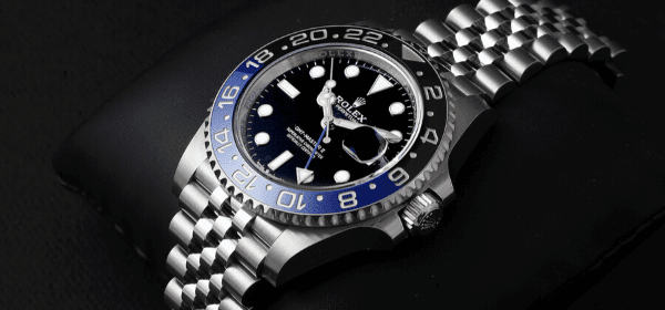 Rolex GMT Master II Black Blue Batman Jubilee Bracelet Mens Watch 126710