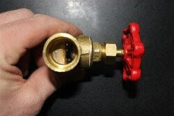 Stop valve halway open