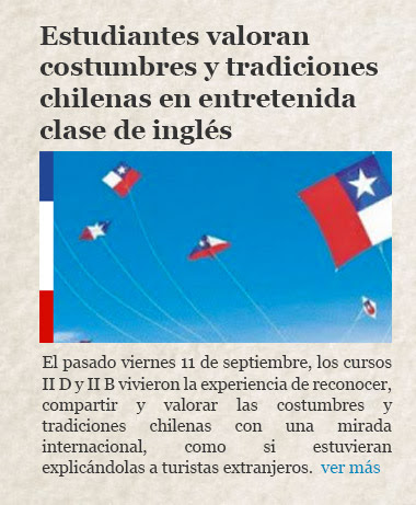 Estudiantes valoran costumbres y tradiciones chilenas en entretenida clase de inglés