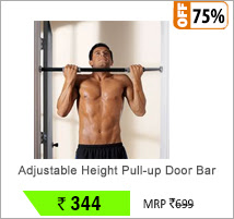 Adjustable Height Pull-up Door Bar