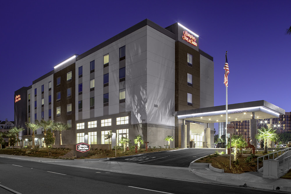 Hampton Inn & Suites in Irvine, California, built in 2018, is among dozens of new hotels developed in Orange County since last year. (JLL)