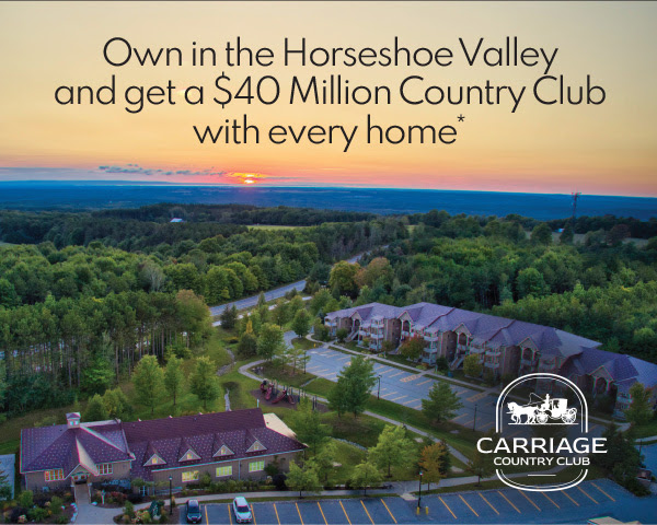Own in the Horseshoe Valley and get a $40 Million Country Club with every home*