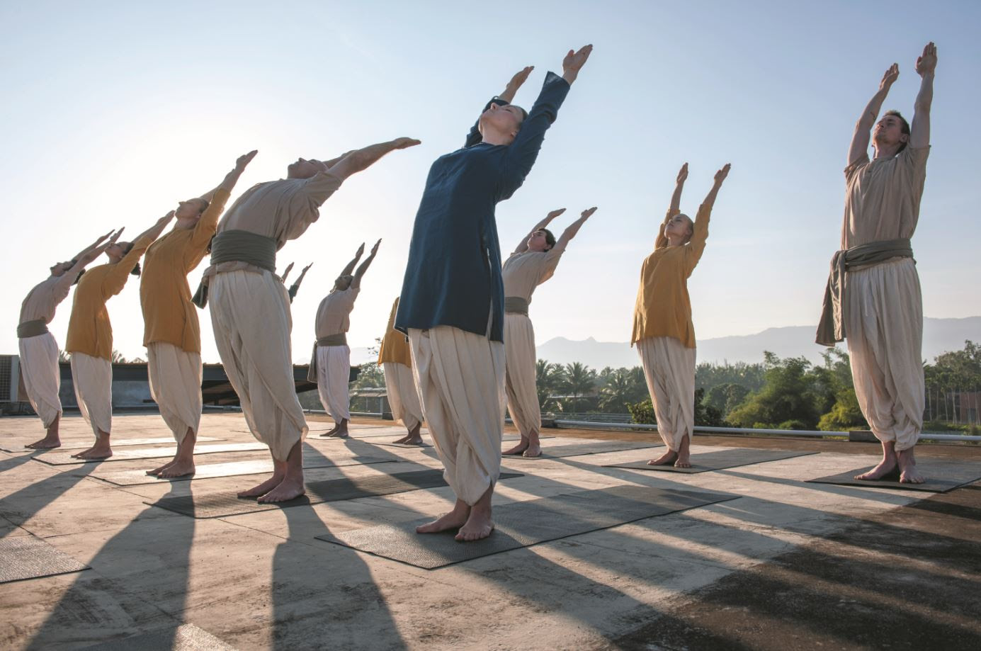 Photo Caption: Yoga at Isha Institute of Inner-sciences in McMinnville, Tenn. | Photo Credit: Swami Chitranga