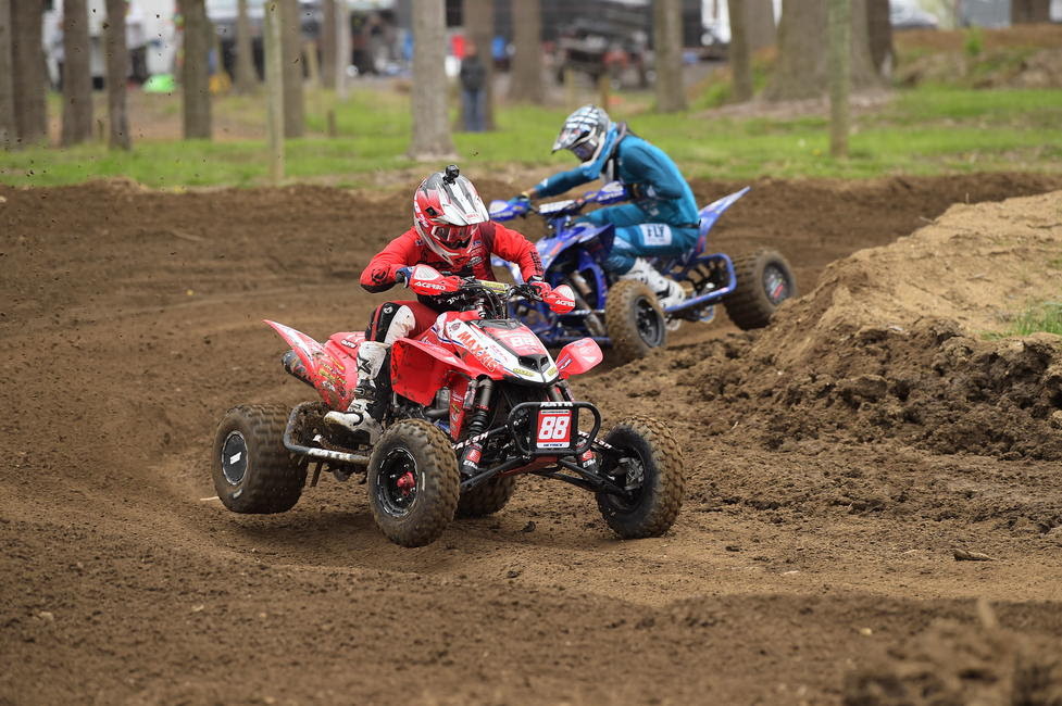 Joel Hetrick had a rough day after a mechanical issue in both motos would force him to end his day early.