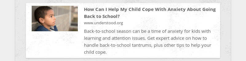 How Can I Help My Child Cope With Anxiety About Going Back to School?
www.understood.org
Back-to-...
